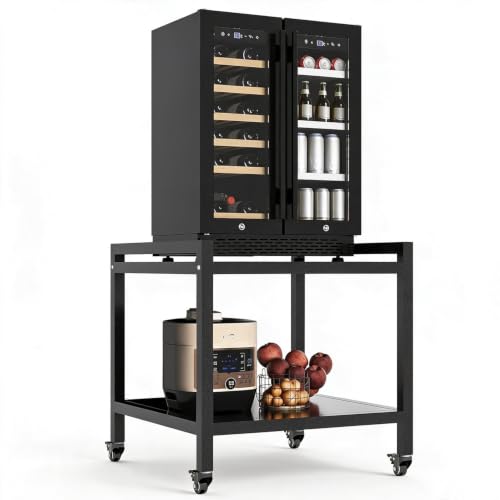 Mini Fridge Stand with Wheels