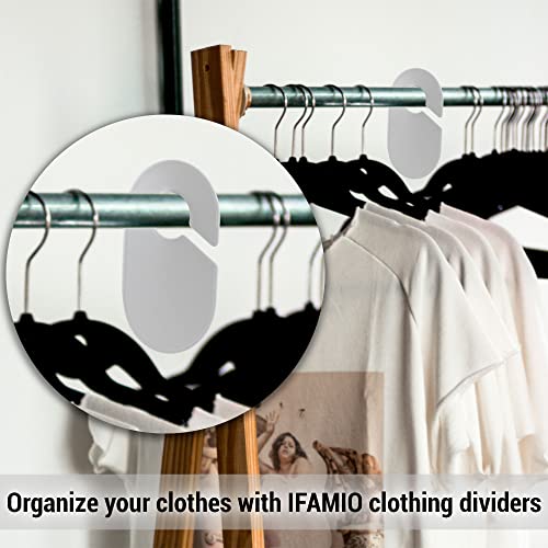 20 Pack Clothing Rack Size Dividers Blank Closet Separators for Clothes Baby Closet Size Divider Hooks Wardrobe Large Hangers Clothing Size Dividers for Racks Hanging Closet Organizer (20 Count)