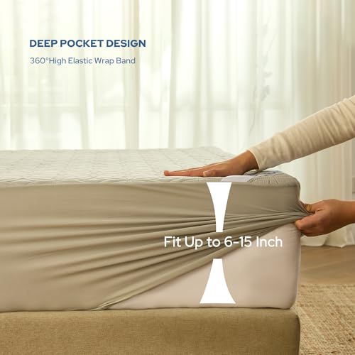 2 Pack Waterproof Mattress Protector Twin Size (2 Count)
