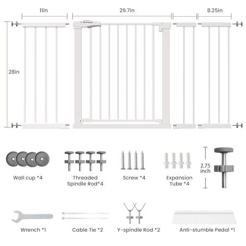 29.7 57" Extra Wide Baby Gate for Doorways