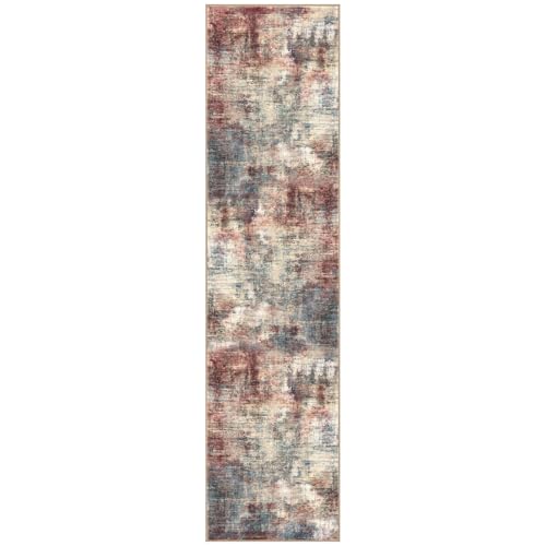 Abstract Runner Rug 3x12 Ft Washable Runners for Hallways