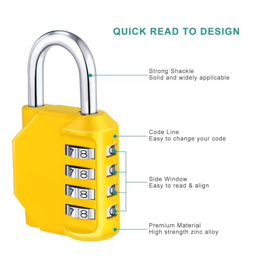 Combination Lock Outdoor 2 Pack (2 Count)