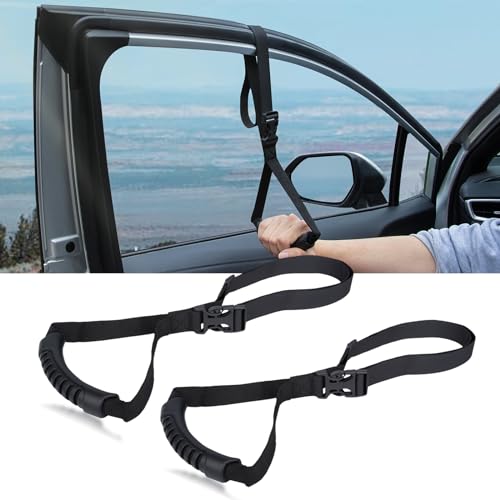 Car Door Handle for Elderly Car Assist Support Handle Multifunction Car Door Latch Bar for Seniors and Handicapped (2 Count)
