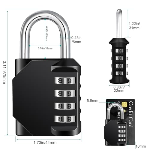 2 Pack Combination Lock for Locker (2 Count)