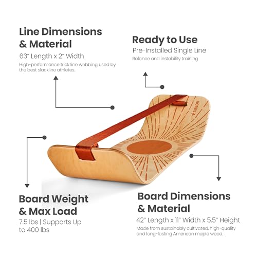 SlackBoard GiBoard Balance Board Kids & Adults