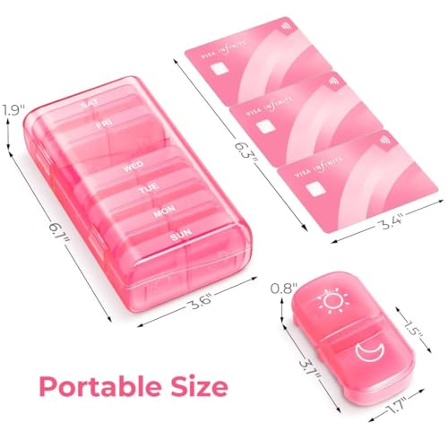 Weekly Pill Organizer 2 Times a Day (14 Count)