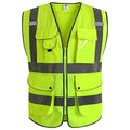 Safety Vest for Men Women Reflective Hi Vis JK150 Yellow XL