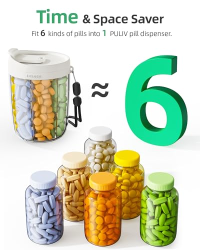 Large Pill Bottle Organizer Anti
