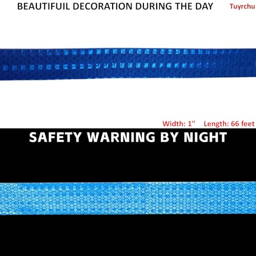 Industrial Reflective Tape Blue Outdoor Waterproof 1 inch