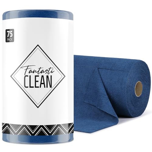 Microfiber Cleaning Cloth Roll (75 Count)