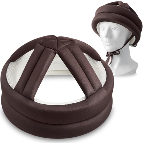 1 Pcs Anti Fall Elder Head Safety Helmet for Adults Special Needs Thick Soft Protective Hat Adjustable Seniors Fall Prevention Head Protection Cap Elderly Helmet for Injury