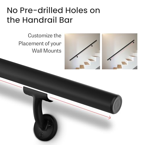 Meranti Aluminum Handrail for Indoor or Outdoor Steps and Stairs