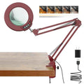 10X Magnifying Glass with Light and Clamp