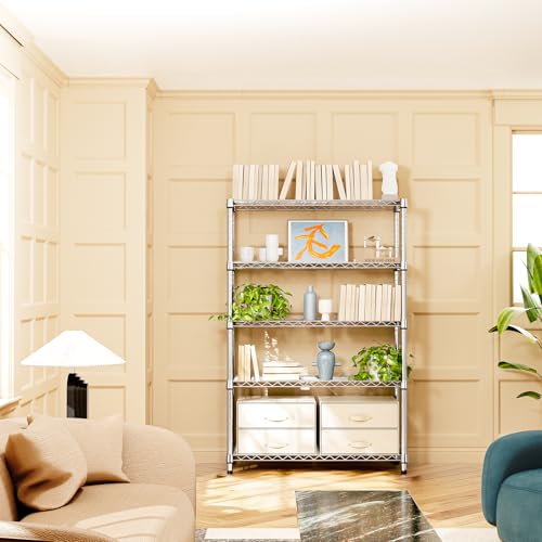18"in Deep Heavy Duty Industrial Metal Garage Shelving for Laundry Storage