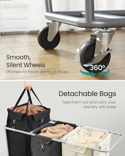 Laundry Basket with Wheels