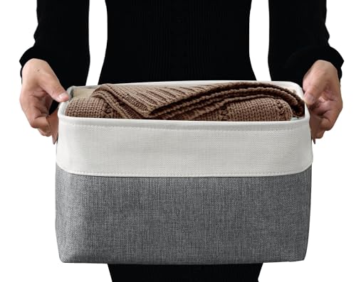 Storage Bins Large Fabric Storage Baskets for Shelves 3 Pack (3 Count)