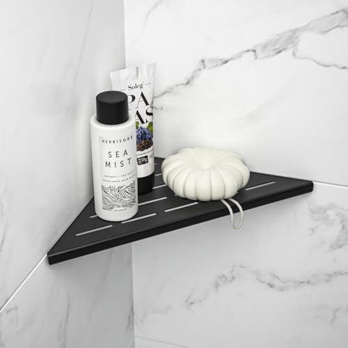 Corner Shower Shelf 10" Matte Black