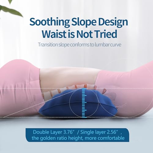 Adjustable Memory Foam Lumbar Support Pillow for Sleeping