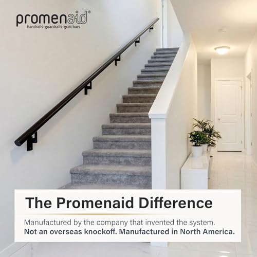 Satin Black 9ft Flush Handrail Kit