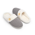 Womens Slipper Warm Comfy Memory Foam House Slippers Knitted Shoes Faux Fur Lined Anti