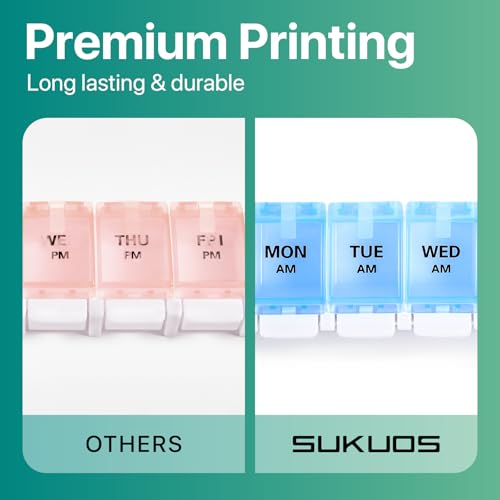 AM PM Weekly Pill Organizer 7 Day
