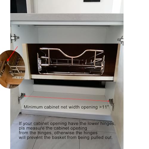 1 Tier Pull Out Cabinet Organizer