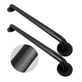 18 Inch Knurled Matte Black Grab Bar for Shower