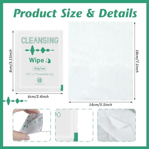 200 Count Hearing Aid Wipes Individually Wrapped Cleaning Towelettes Phone Laptop Cleaner Wipes for Earwax Earbuds Sweat Earmold Earplugs in Ear Monitors Clean Removal