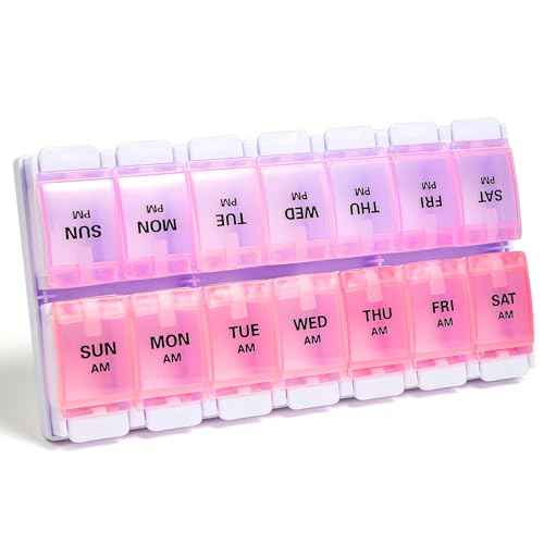 AM PM Weekly Pill Organizer 7 Day