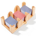 Upgraded 9 Decks Wood Playing Card Holder 360° Rotating