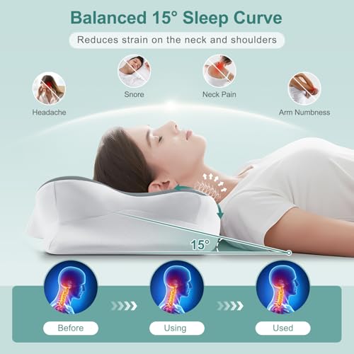 Cervical Pillow Ergonomic Memory Foam Pillow for Neck Support