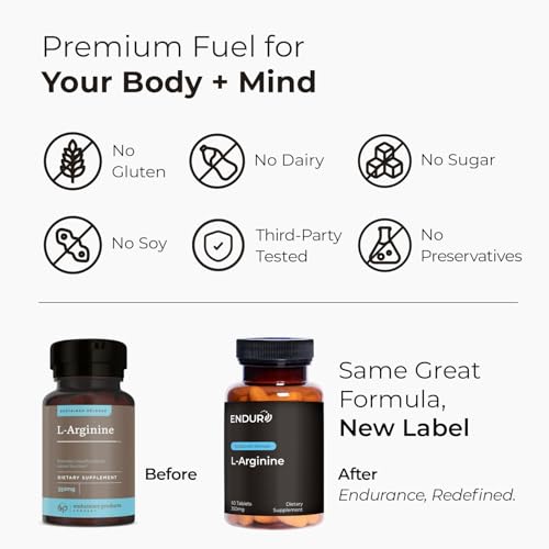 Endur L Arginine Supplement (60 Count)