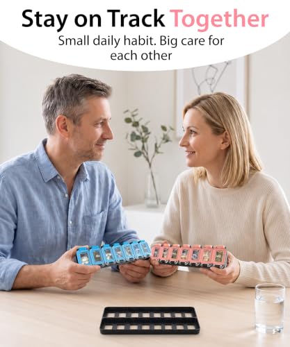 Large Weekly Pill Organizer 2 Times a Day