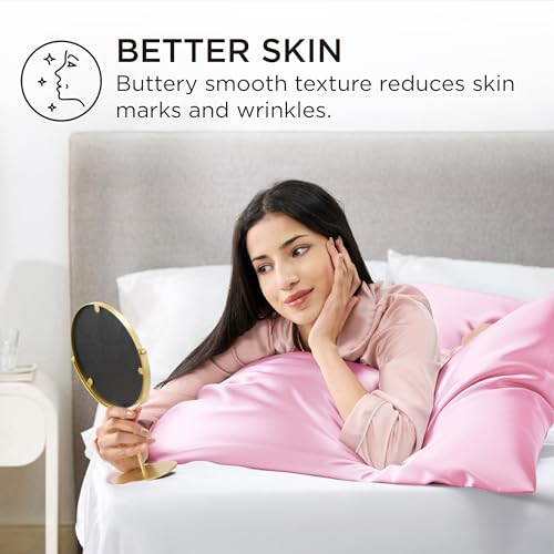 Satin Pillowcases Standard Size Set of 4 (4 Count)