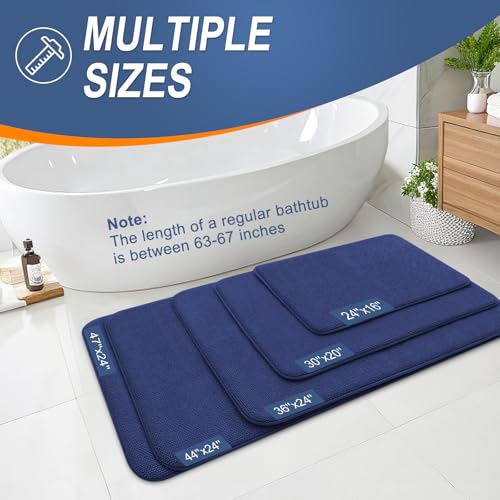 Thick Memory Foam Small Bathroom Rugs Mats 24x16