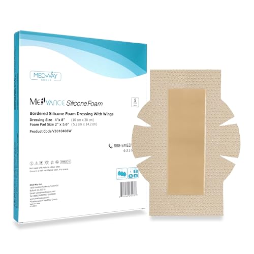 Silicone Foam Adhesive Dressing (5 Count)