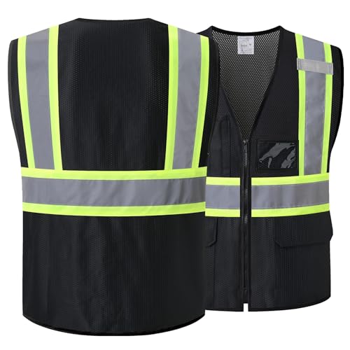 Reflective Safety Vest for Men Women with Pockets