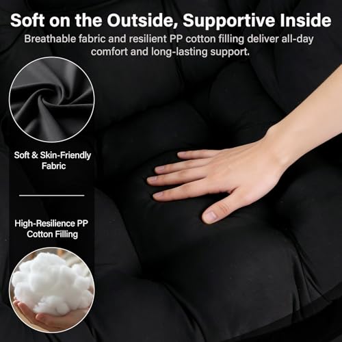 Modern Lazy Chair with Ottoman