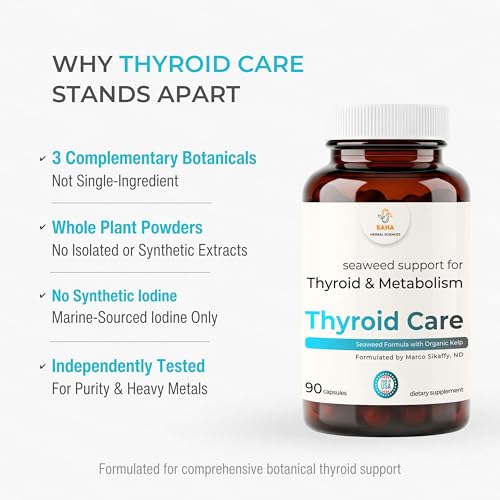 Thyroid Support Supplement for Women & Men (90 Count)