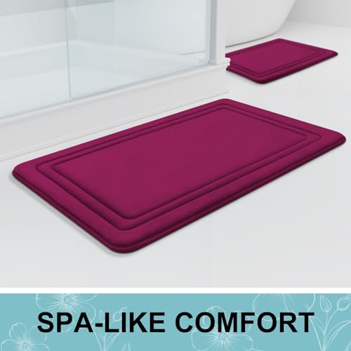 Memory Foam Bath Mat Rug 36x24