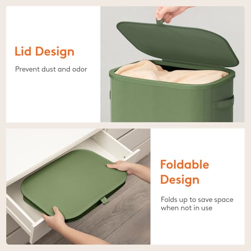 105L Large Laundry Basket with Lid