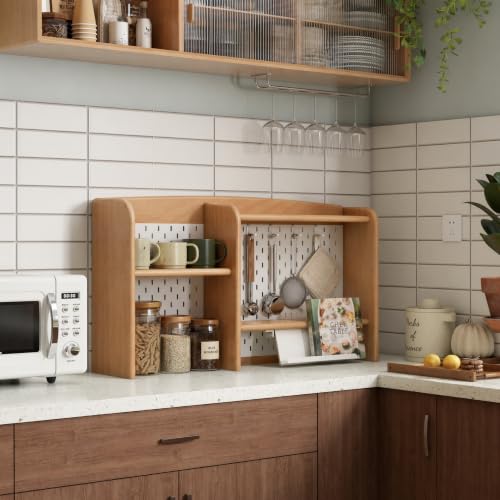 100% Solid Beech Kitchen Counter Hutch Shelf