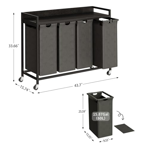 Laundry Hamper with Shelf