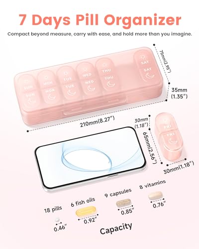 Weekly Pill Organizer 2 Times a Day
