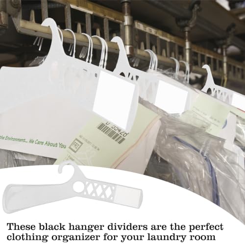 1 Pcs Large Garment Rack Divider and White Blank Cards