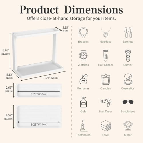 Bamboo Bathroom Organizer Countertop