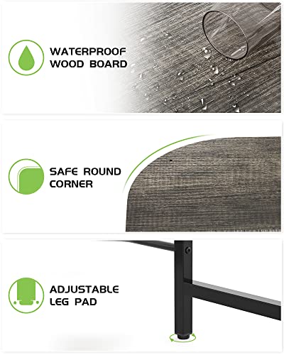 Reversible L Shaped Desk with Shelves