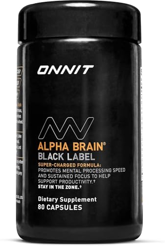 Alpha Brain Black Label Nootropic (80 Count)