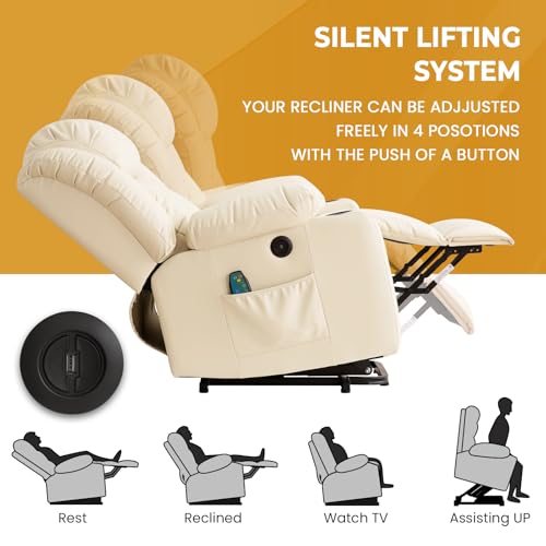 Stand Assist Power Lift Recliner Chair for Limited Mobility Elderly