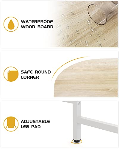 Reversible L Shaped Desk with Shelves